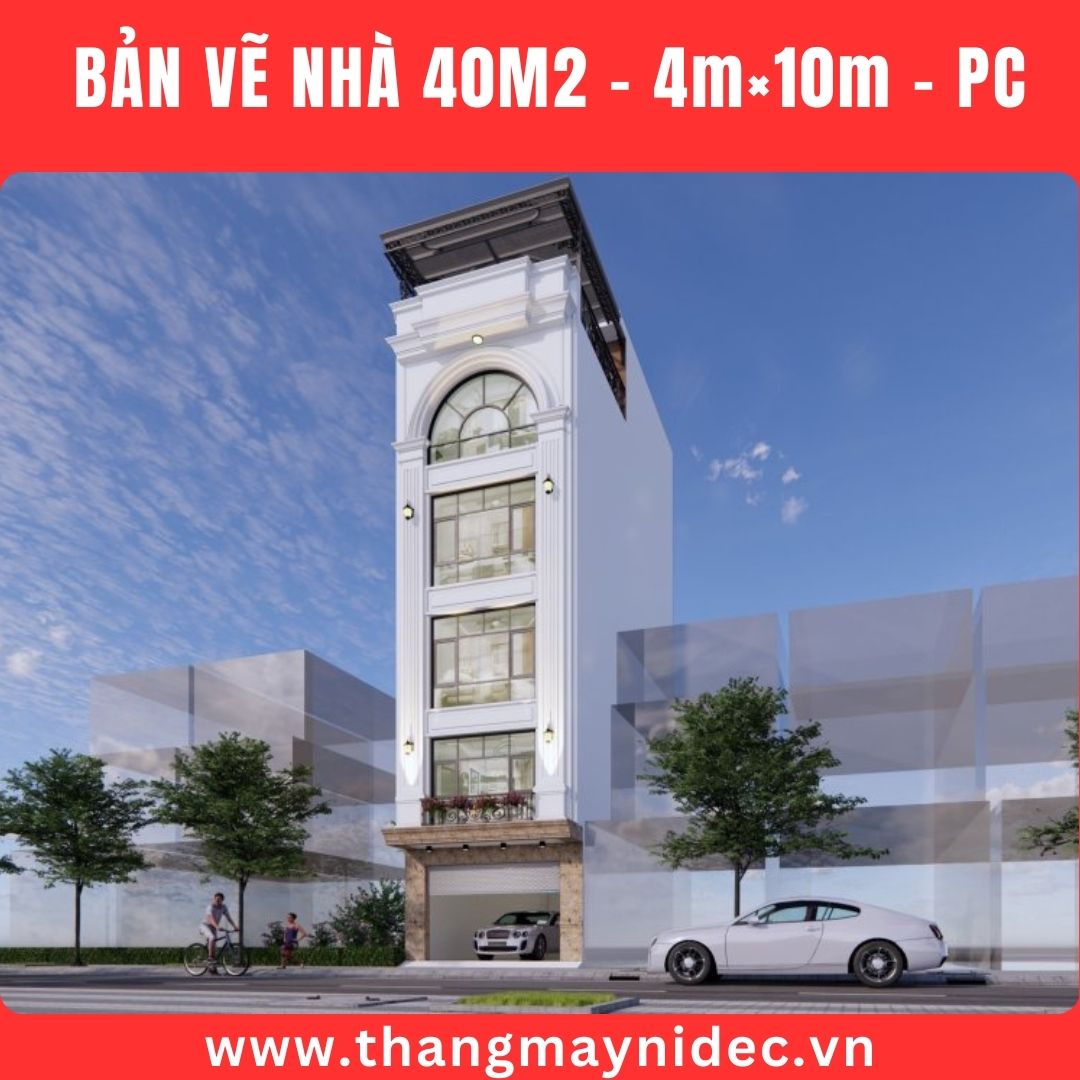 Thang máy gia đình cho nhà 40m2 phối cảnh