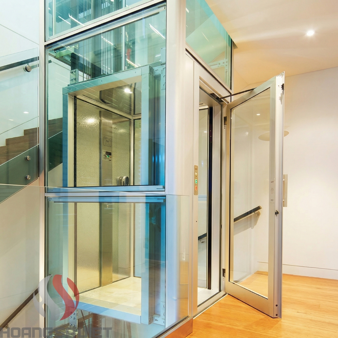 Thang máy kính được cho là phù hợp nhiều mệnh vì tùy chỉnh màu sắc được