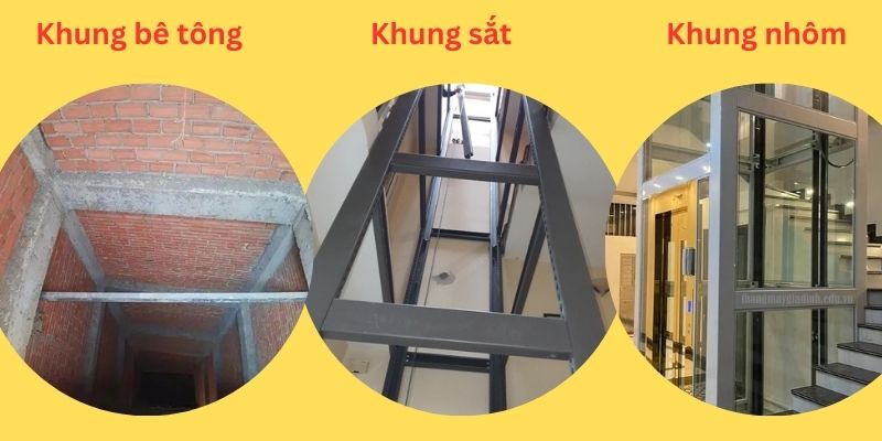 Khung hố thang máy tính theo thực tế thi công Khung hố thang máy tính theo thực tế thi công
