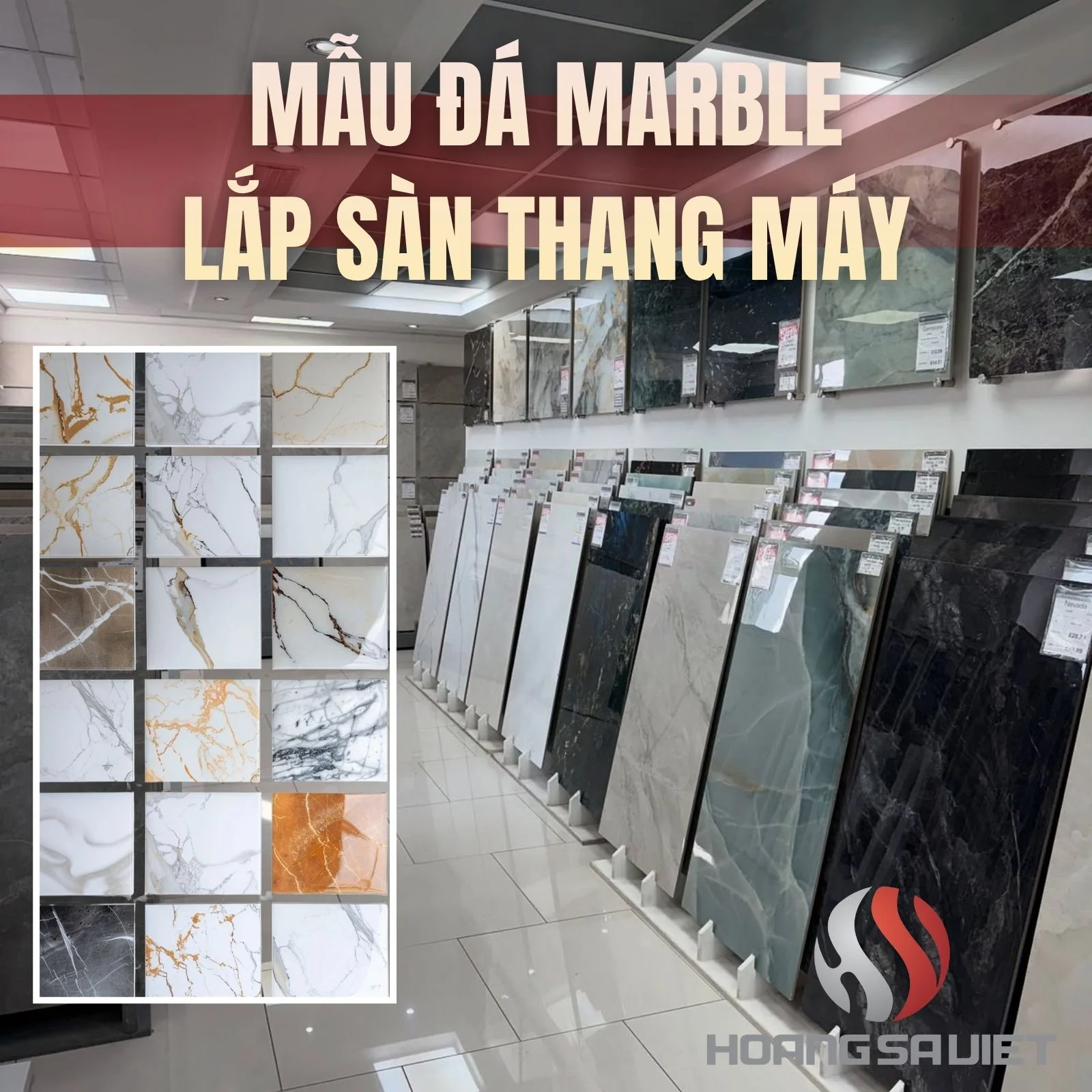 Mẫu Sàn Thang Máy Đá Marble