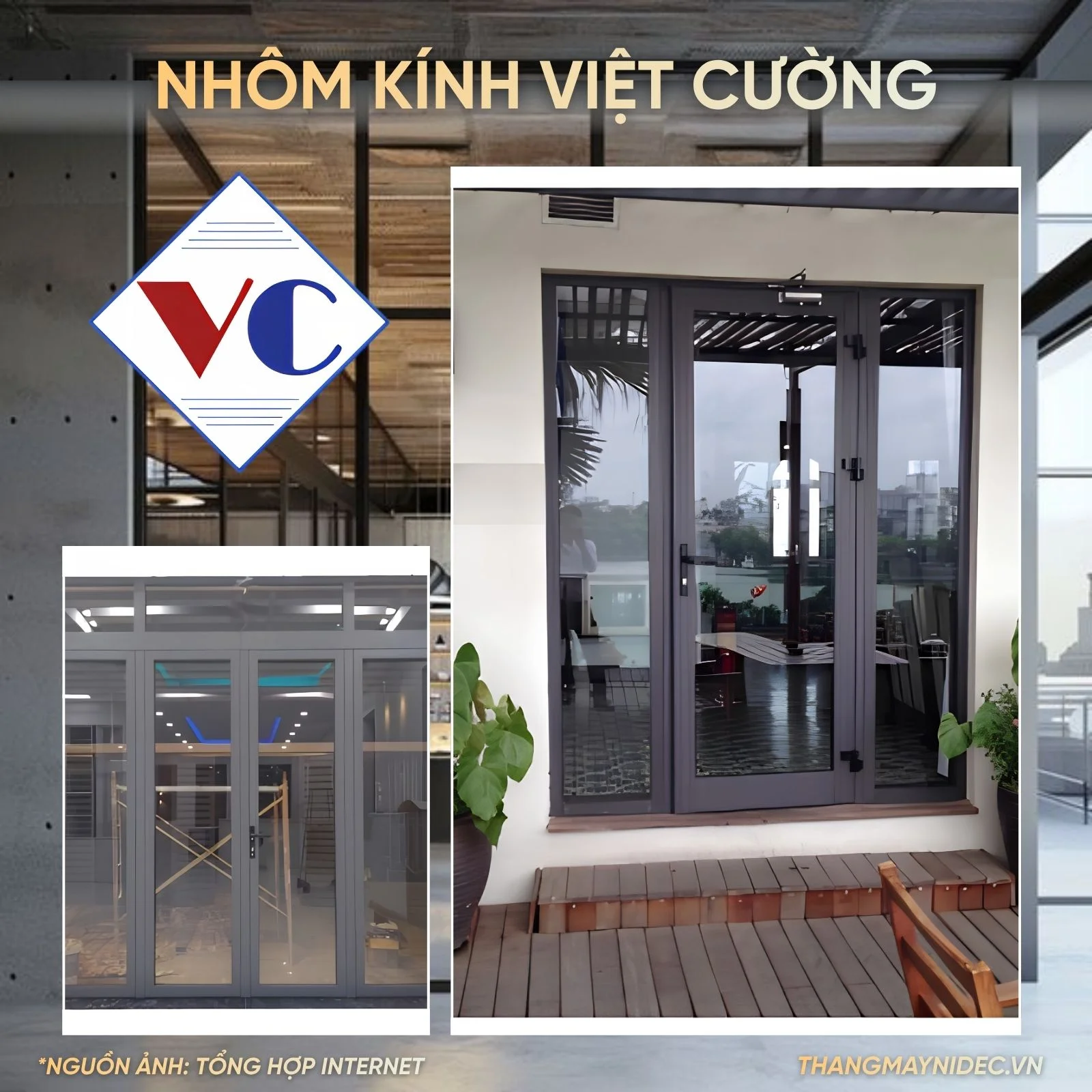 Cầu Thang Kính - Nhôm Kính Việt Cường