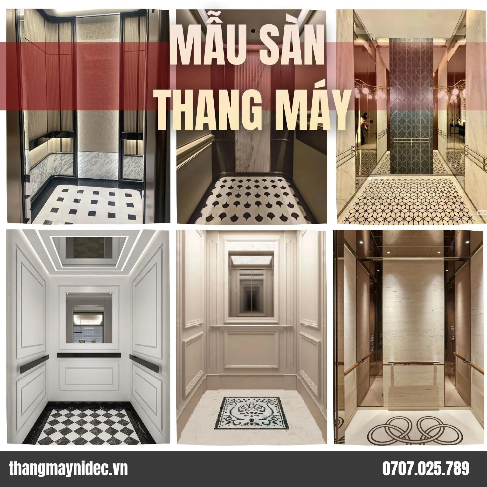 Mẫu hoa văn sàn thang máy cổ điển