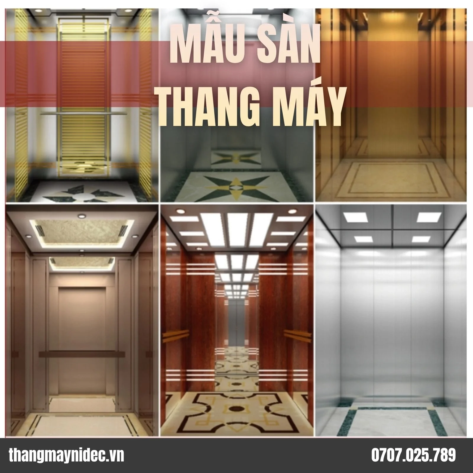 Mẫu hoa văn sàn thang máy hiện đại