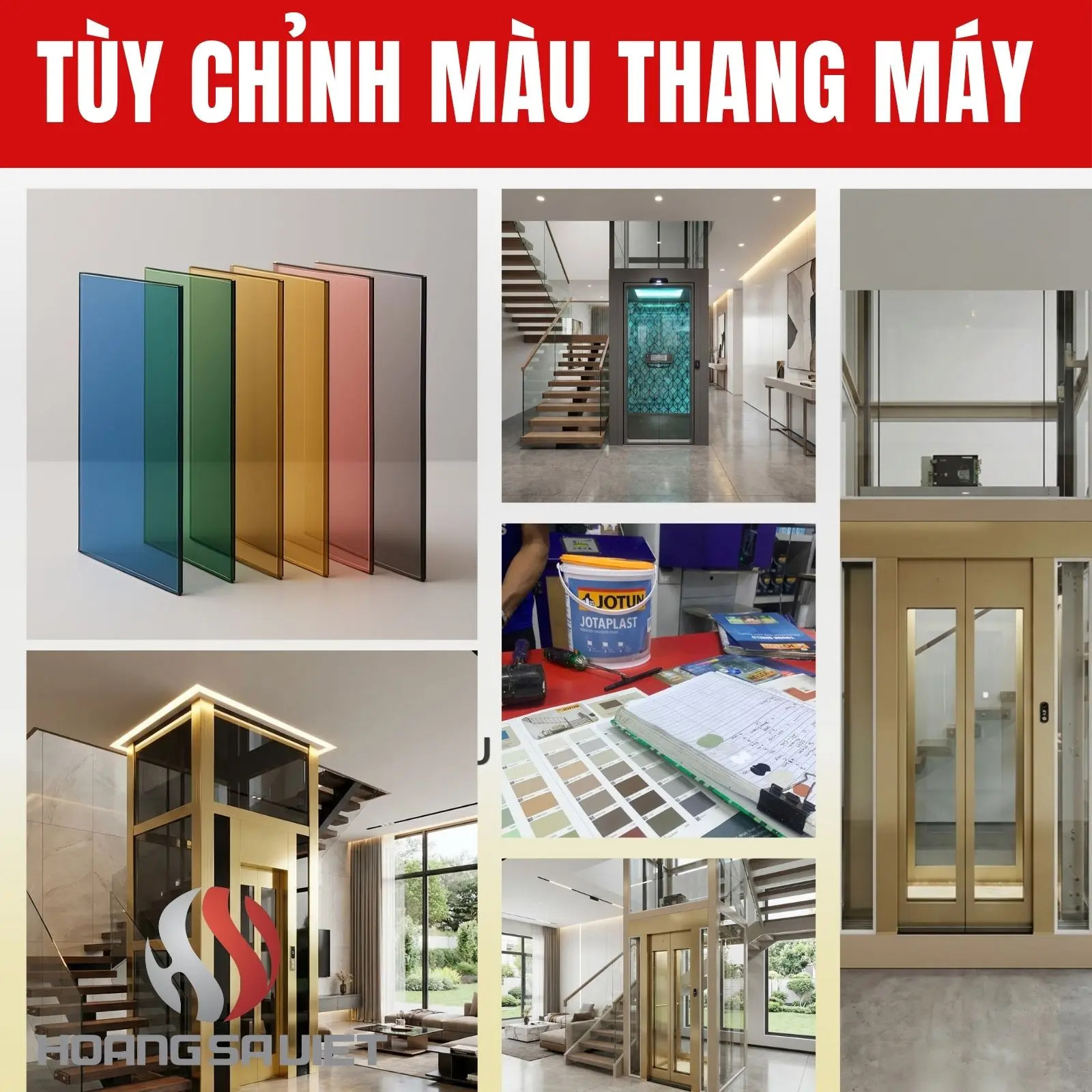 Tùy chỉnh màu sắc thang máy