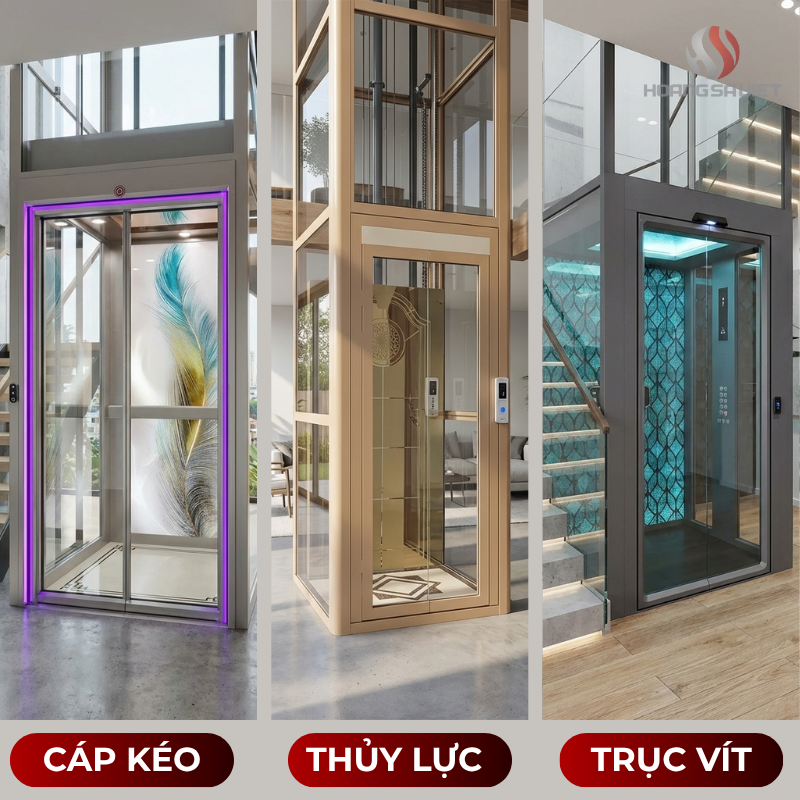 Các loại thang máy cho nhà cải tạo