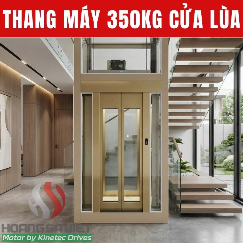 thang máy 350kg cửa lùa tự động