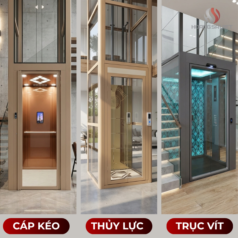 Các công nghệ chính của thang máy