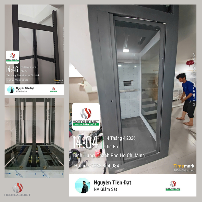 Các Công Trình Thang Máy Không Hố Pit Thực Tế 