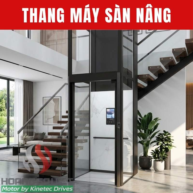 thang máy gia đình kiểu bàn nâng