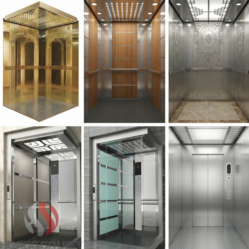 Thang máy tải khách lắp trong công trình công cộng