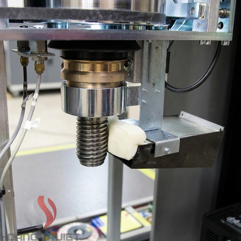 Thang máy trục vít sử dụng cơ chế trục vít ăn khớp đai ốc