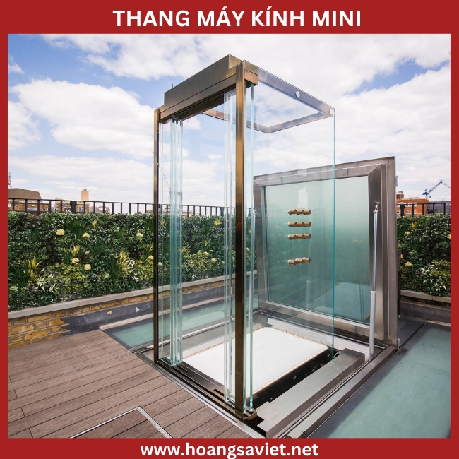 Ảnh minh hoạ thang máy kính vuông mini Ảnh minh hoạ thang máy kính vuông mini