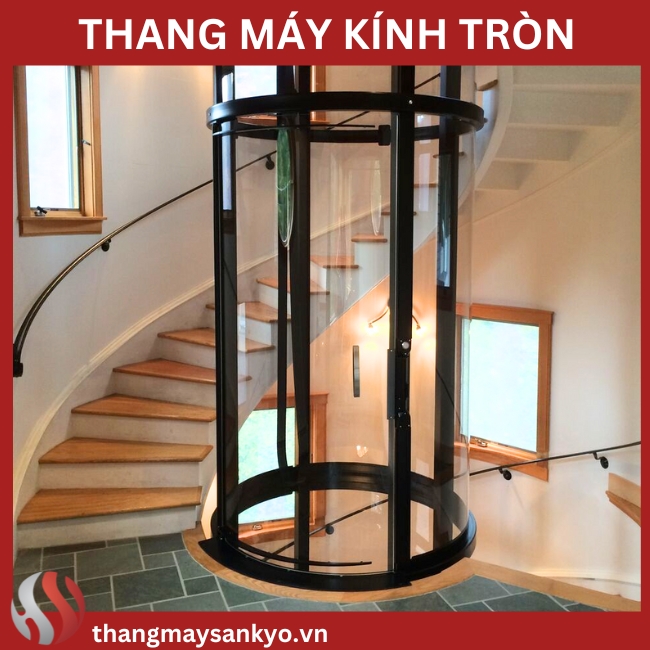Thang máy tròn vách kính Thang máy tròn vách kính