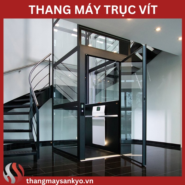  Mẫu thang máy trục vít đẹp Mẫu thang máy trục vít đẹp