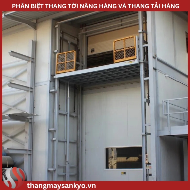 Thang tời nâng hàng Thang tời nâng hàng