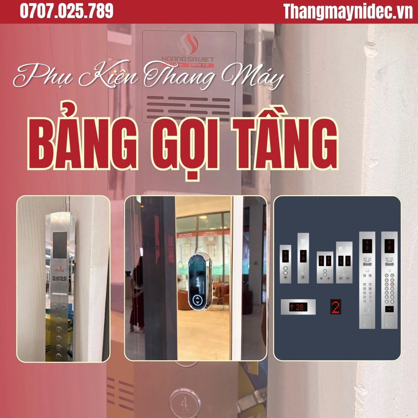 Các Mẫu Bảng Gọi Tầng Thang Máy