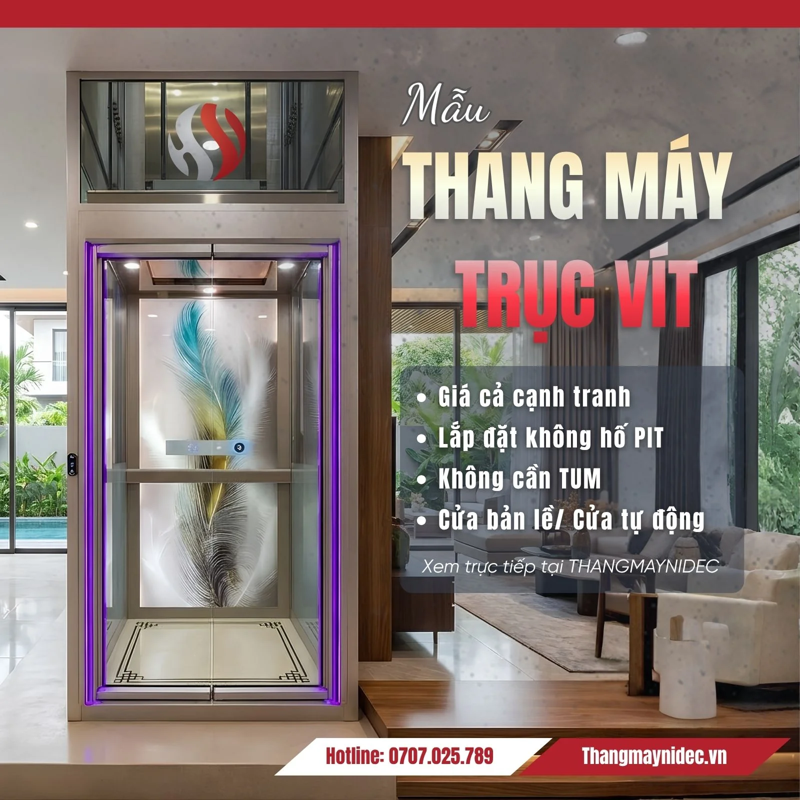 Mẫu Thang Máy Trục Vít Mẫu Thang Máy Trục Vít