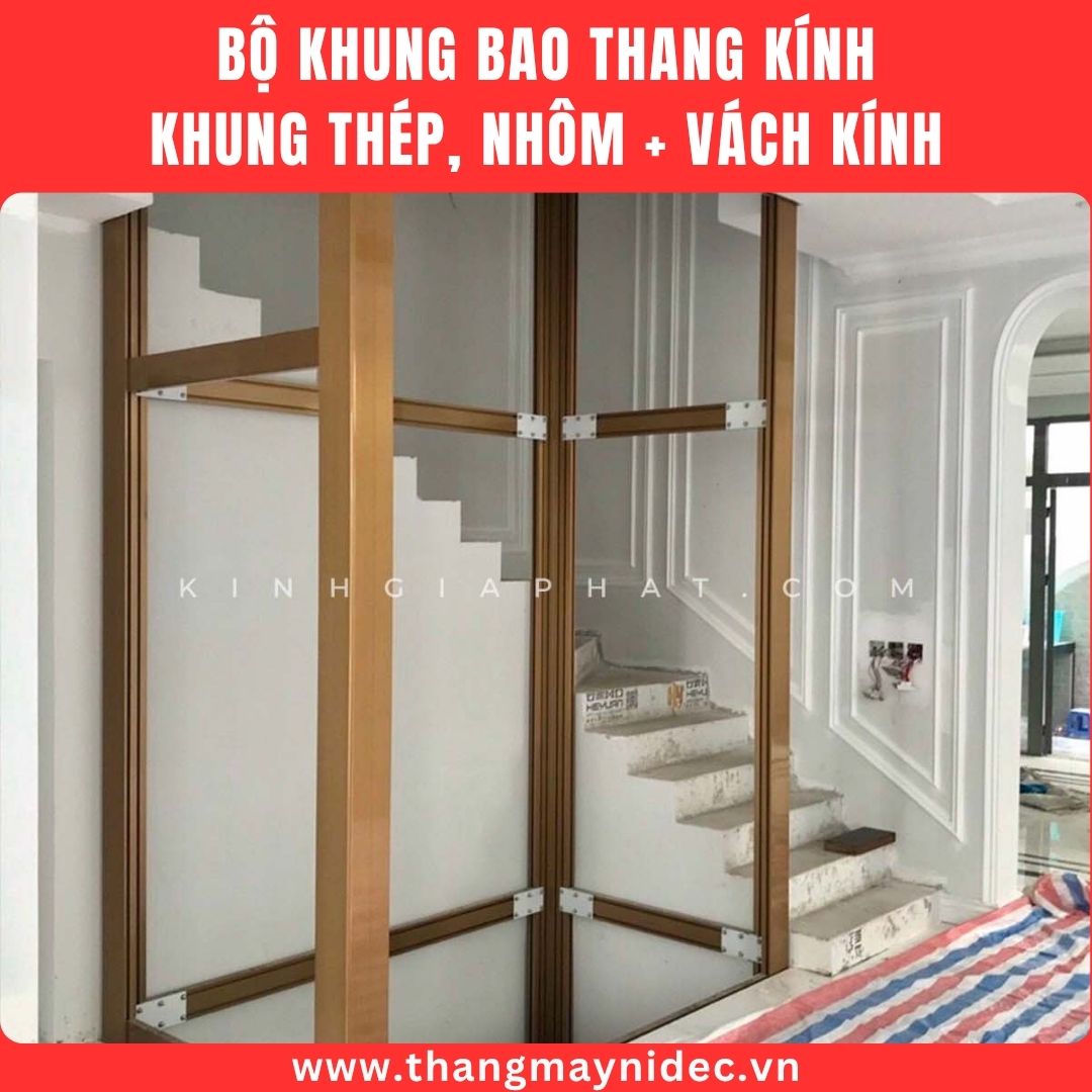 bộ khung thang máy kính bộ khung thang máy kính