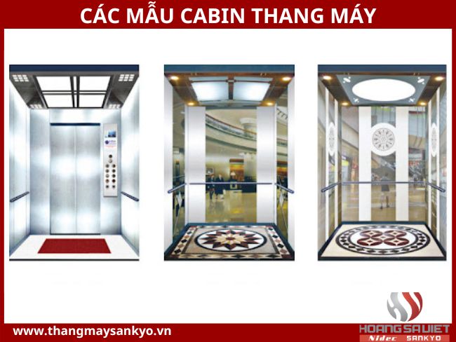 Mẫu cabin thang máy Mẫu cabin thang máy