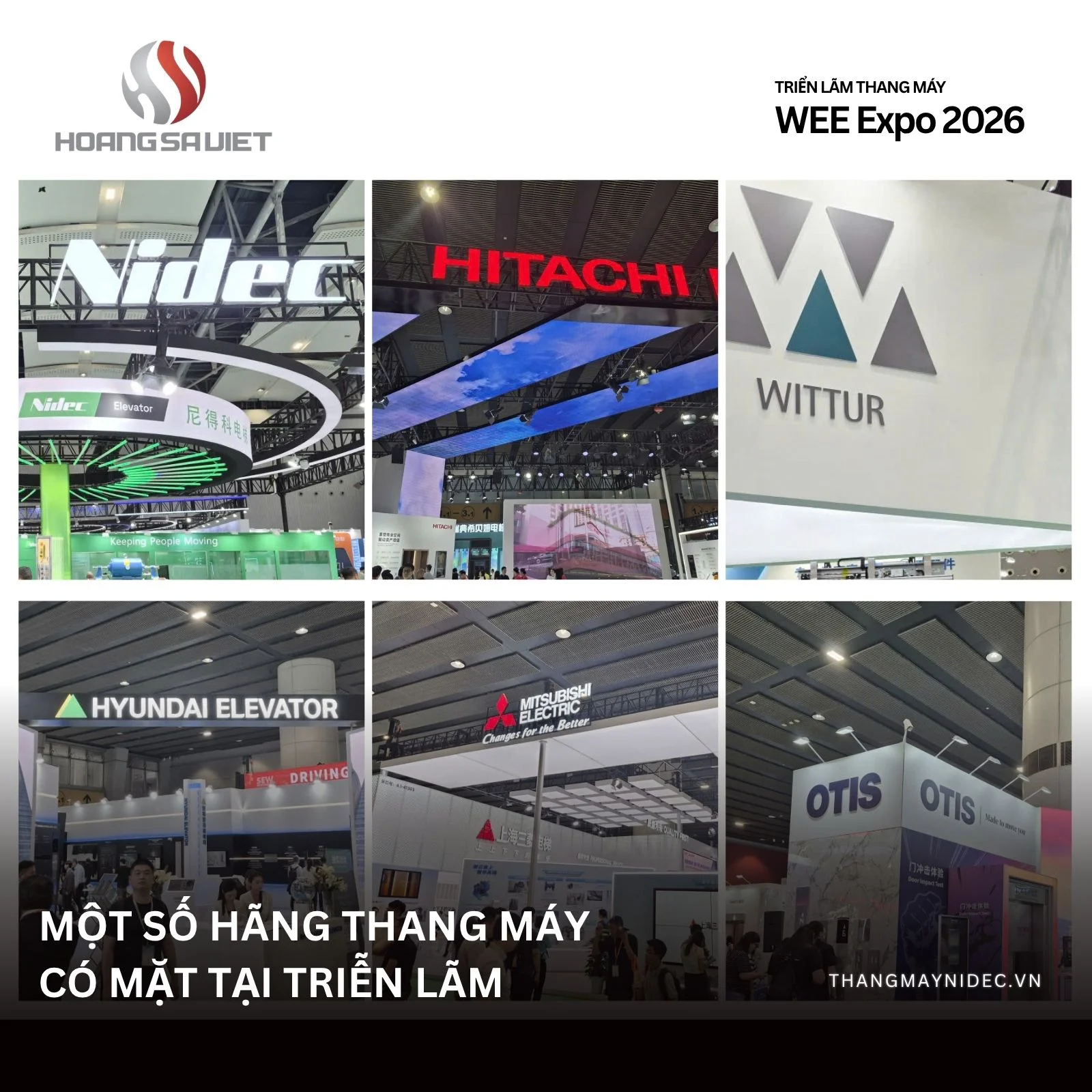 Một Số Hãng Thang Máy Có Mặt Tại Wee EXPO 2026
