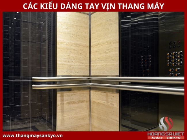 Các kiểu dáng tay vịn thang máy Các kiểu dáng tay vịn thang máy