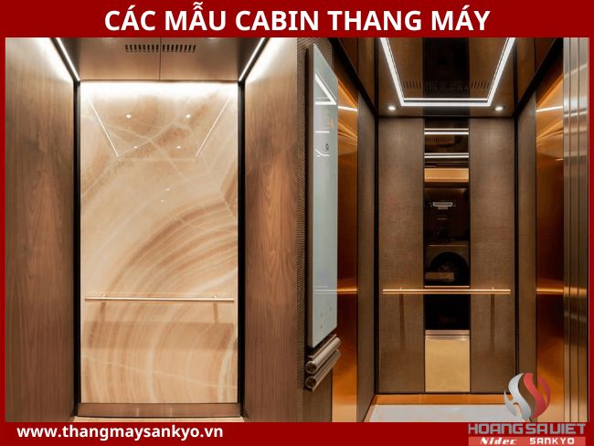 Cabin thang máy tự nhiên với ốp gỗ và đèn chiếu sáng ấm áp Cabin thang máy tự nhiên với ốp gỗ và đèn chiếu sáng ấm áp