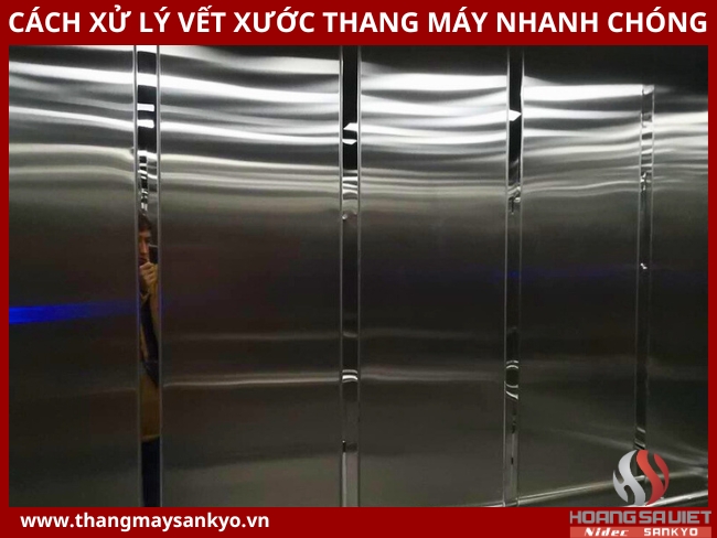 Cách xử lý thang máy khi bị trầy xước Cách xử lý thang máy khi bị trầy xước