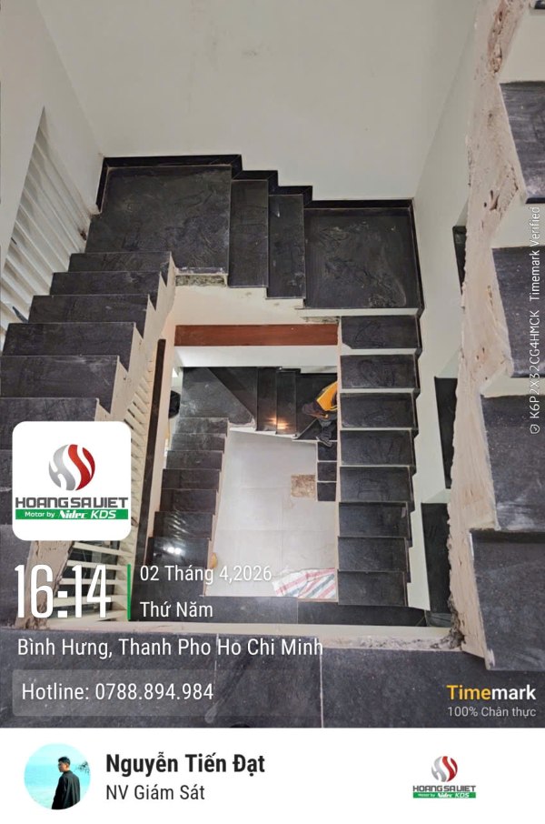 Hình ảnh thực tế cải tạo hố thang trước khi lắp đặt thang máy Nidec