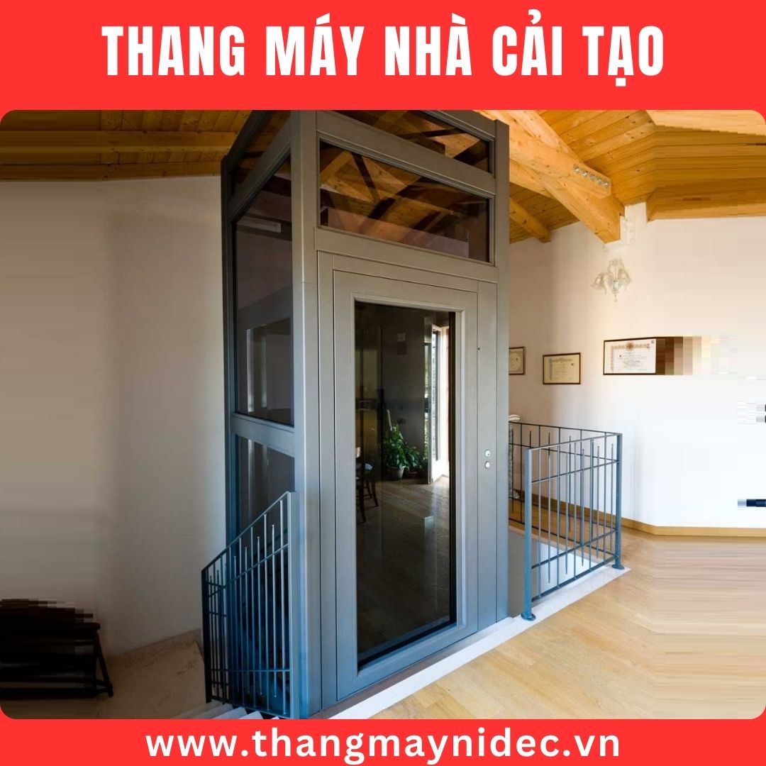 thang máy cửa mở tay tự đóng