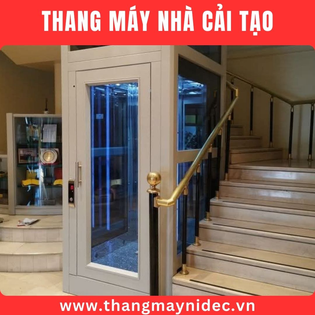 thang máy cửa mở tay tự đóng