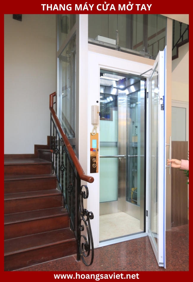 Thang máy cửa mở bằng tay Thang máy cửa mở bằng tay