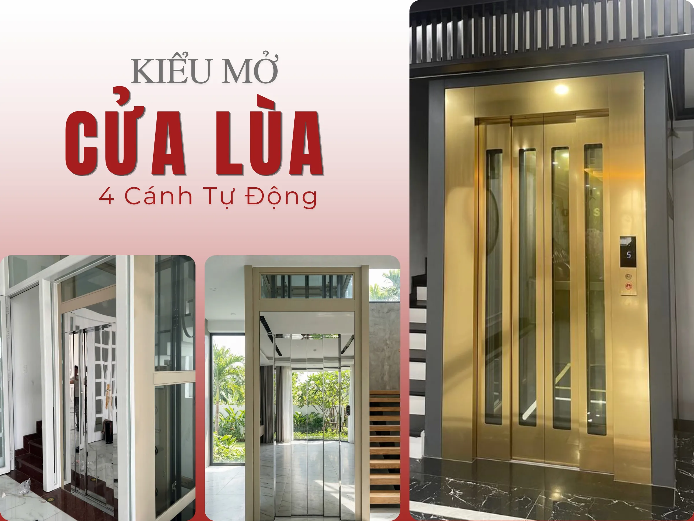 Cửa Lừa Tự Động 4 Cánh 