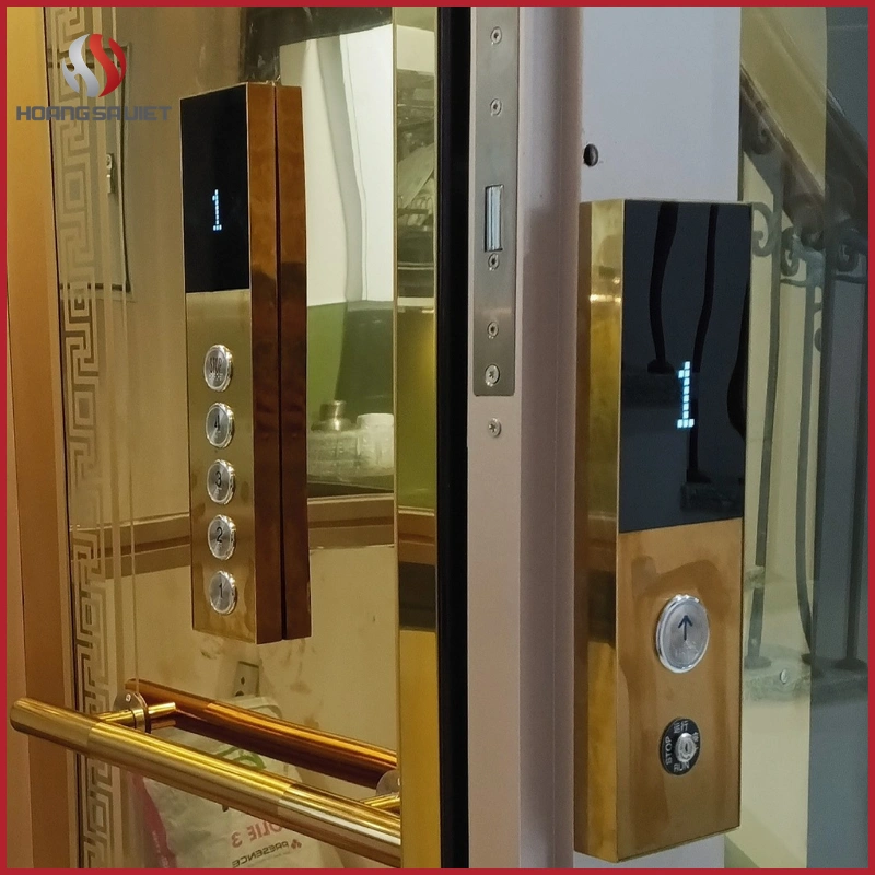 Bảng gọi tầng được trang bị cả ngoài và trong thang máy với thiết kế hiện đại, sang trọng