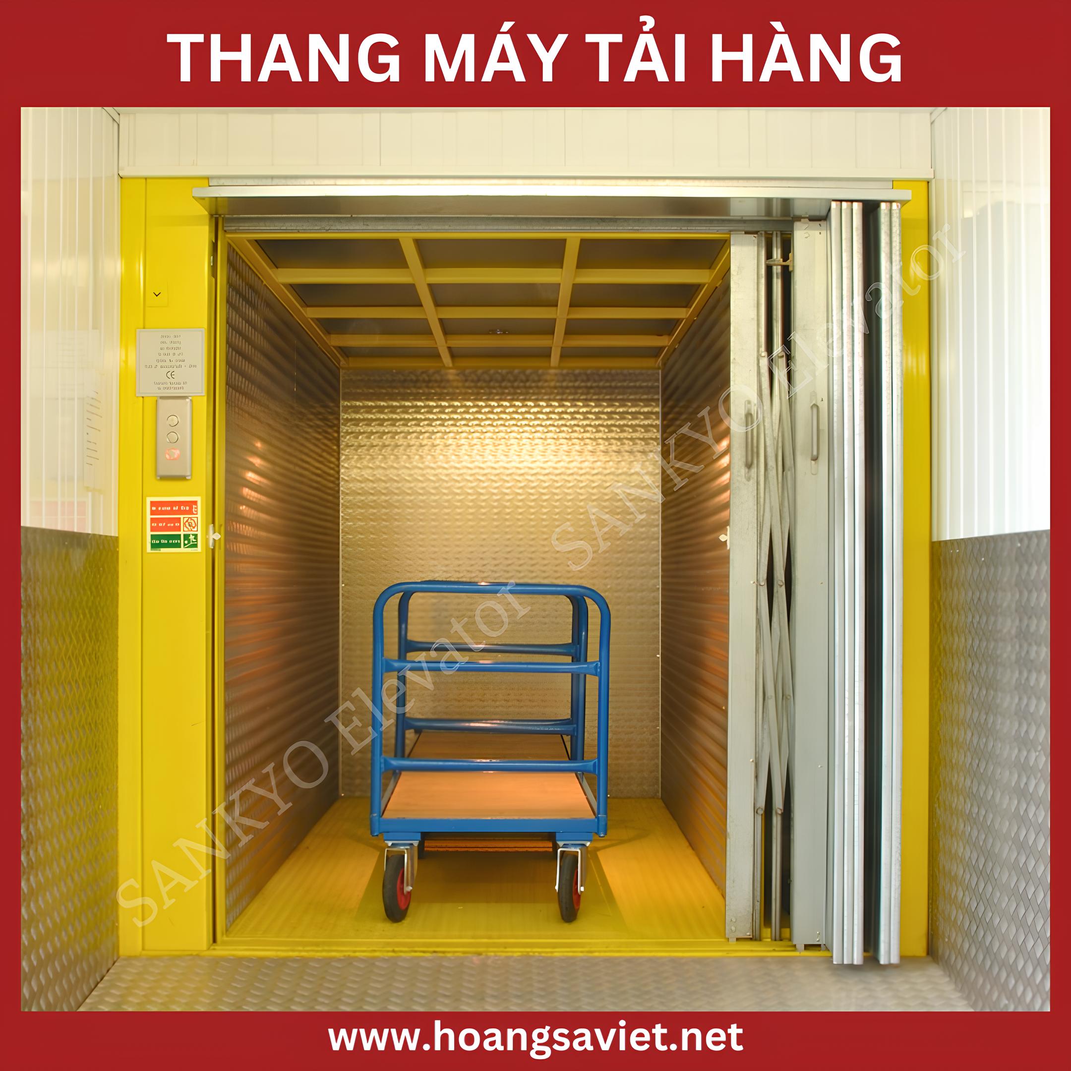 Đặc điểm của thang máy tải hàng Đặc điểm của thang máy tải hàng