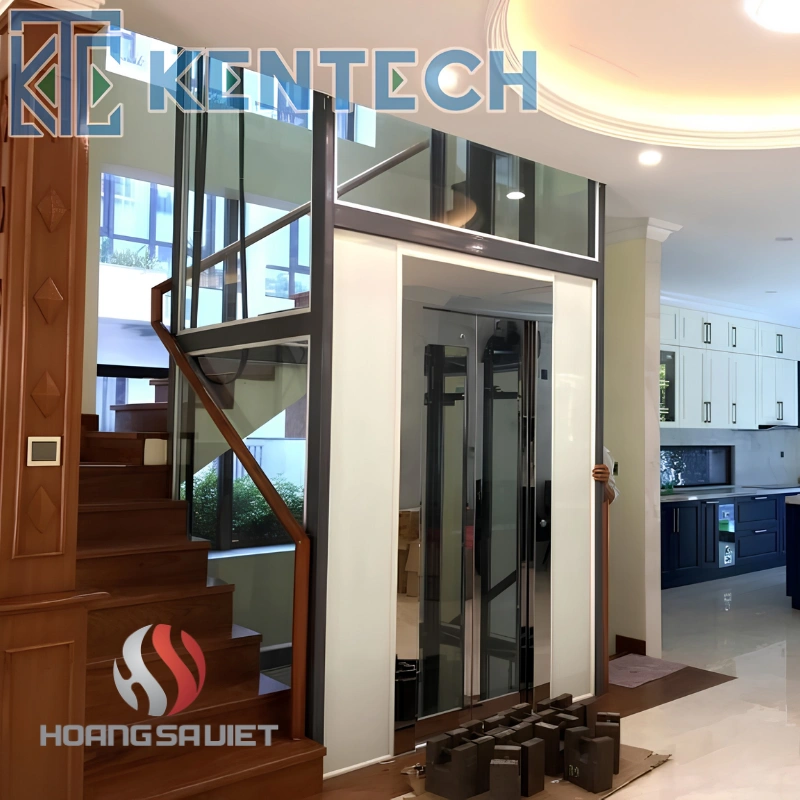 KENTECH nổi bật với dòng thang máy vách kính sang trọng