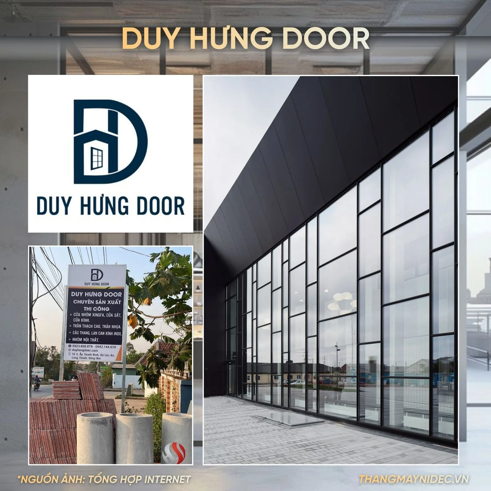 Nhôm Xingfa, Trần Thạch Cao, Cầu Thang Kính - DuyHungdoor