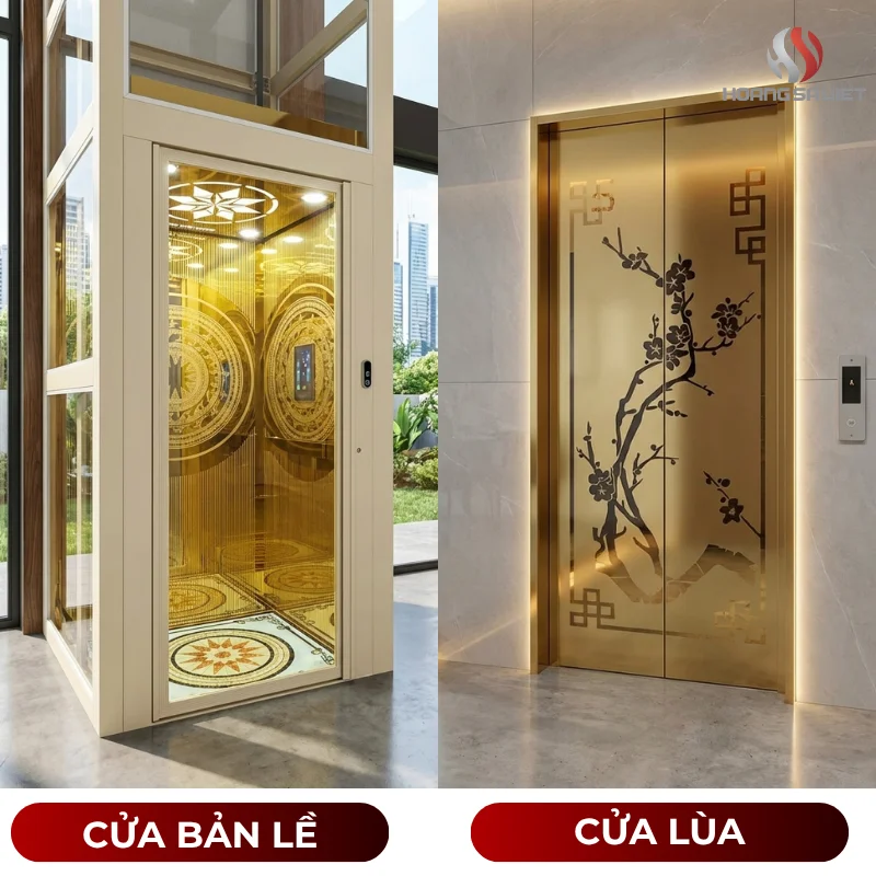 Hai Loại Cửa Thang Máy Phổ Biến