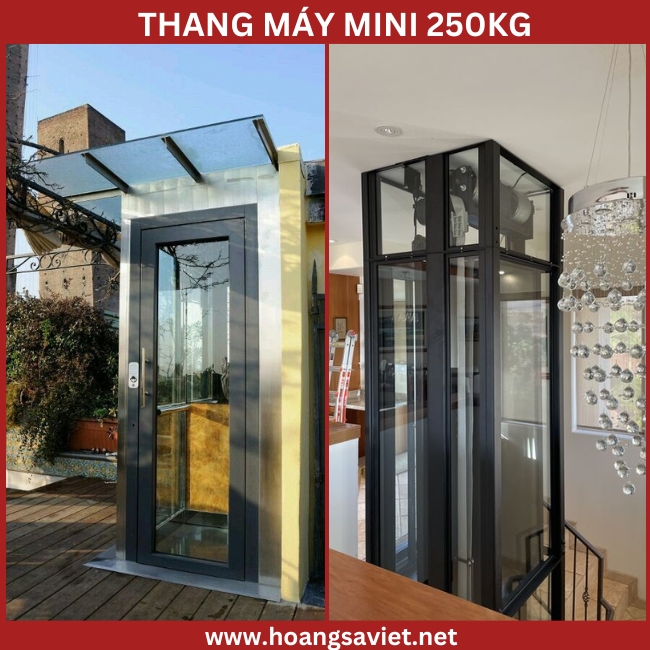 Một số mẫu thang máy mini 250kg đẹp Một số mẫu thang máy mini 250kg đẹp