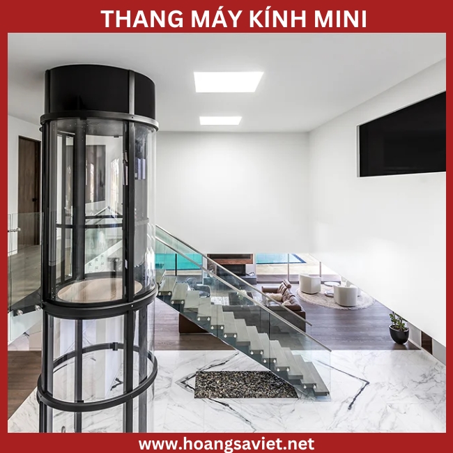 Hình ảnh minh hoạ thang máy lồng kính mini Hình ảnh minh hoạ thang máy lồng kính mini