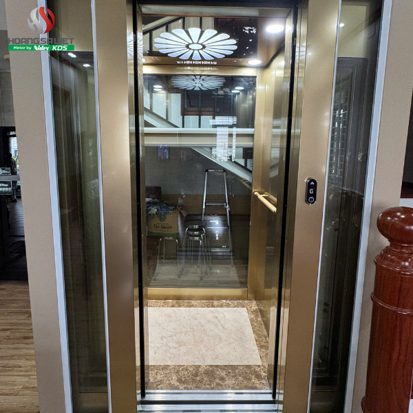 Thang may mini thực tế tại Hoàng Sa Việt Nidec Elevator 