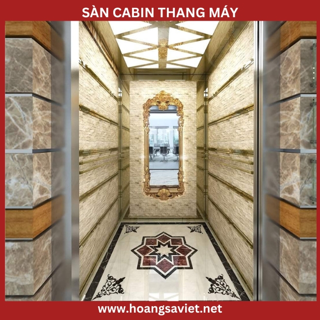 Hình ảnh minh hoạ hoạ tiết sàn đá cabin thang máy Hình ảnh minh hoạ hoạ tiết sàn đá cabin thang máy