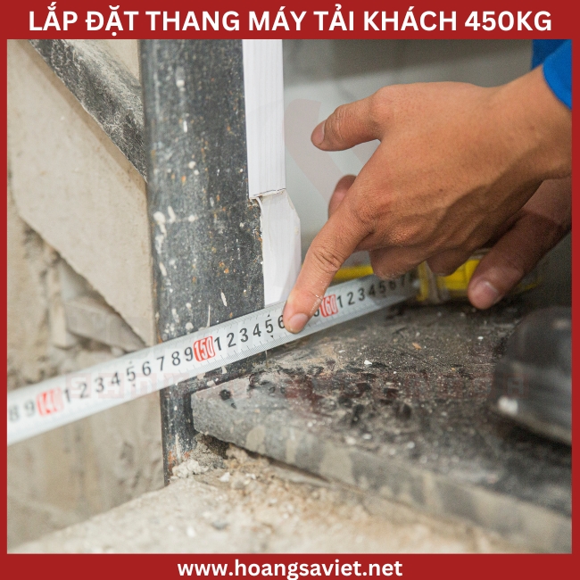 Hoang Sa Viet installs 450kg passenger elevator Hoang Sa Viet installs 450kg passenger elevator