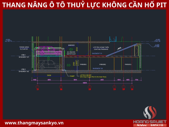 Tham khảo bản vẽ thang nâng ô tô thuỷ lực không cần hố pit Tham khảo bản vẽ thang nâng ô tô thuỷ lực không cần hố pit