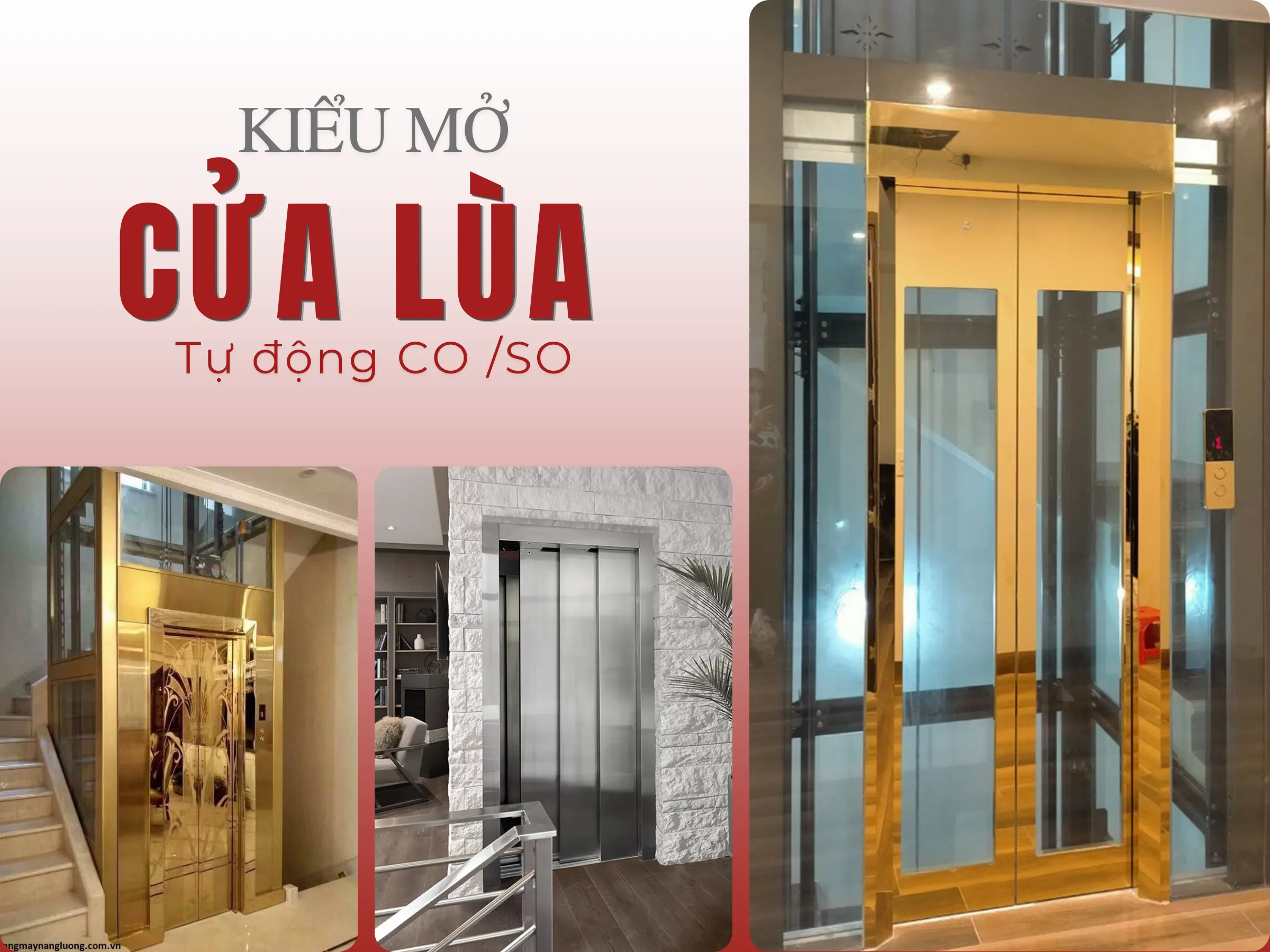 Kiểu Mở Cửa Lùa Tự Động CO / SO