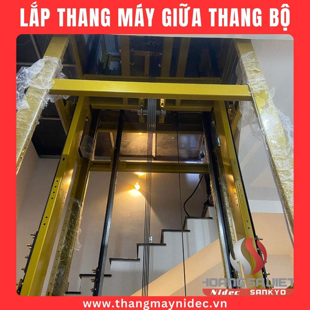 Chọn lắp thang máy giữa lòng thang bộ Chọn lắp thang máy giữa lòng thang bộ