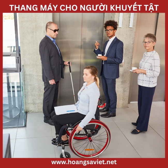Hình ảnh minh hoạ lợi ích của thang máy cho người khuyết tật Hình ảnh minh hoạ lợi ích của thang máy cho người khuyết tật