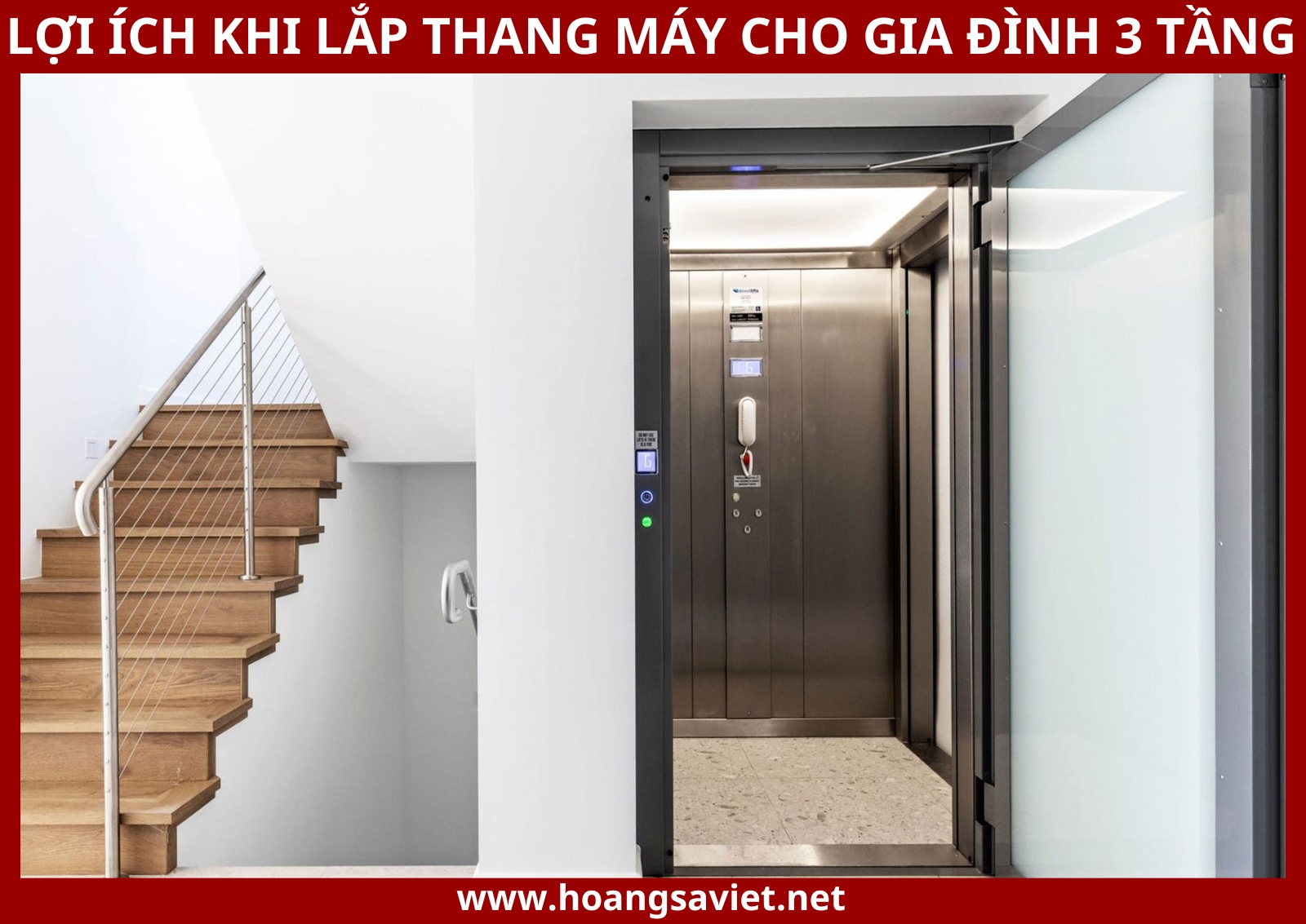 Lợi ích khi lắp đặt thang máy gia đình có 3 tầng Lợi ích khi lắp đặt thang máy gia đình có 3 tầng
