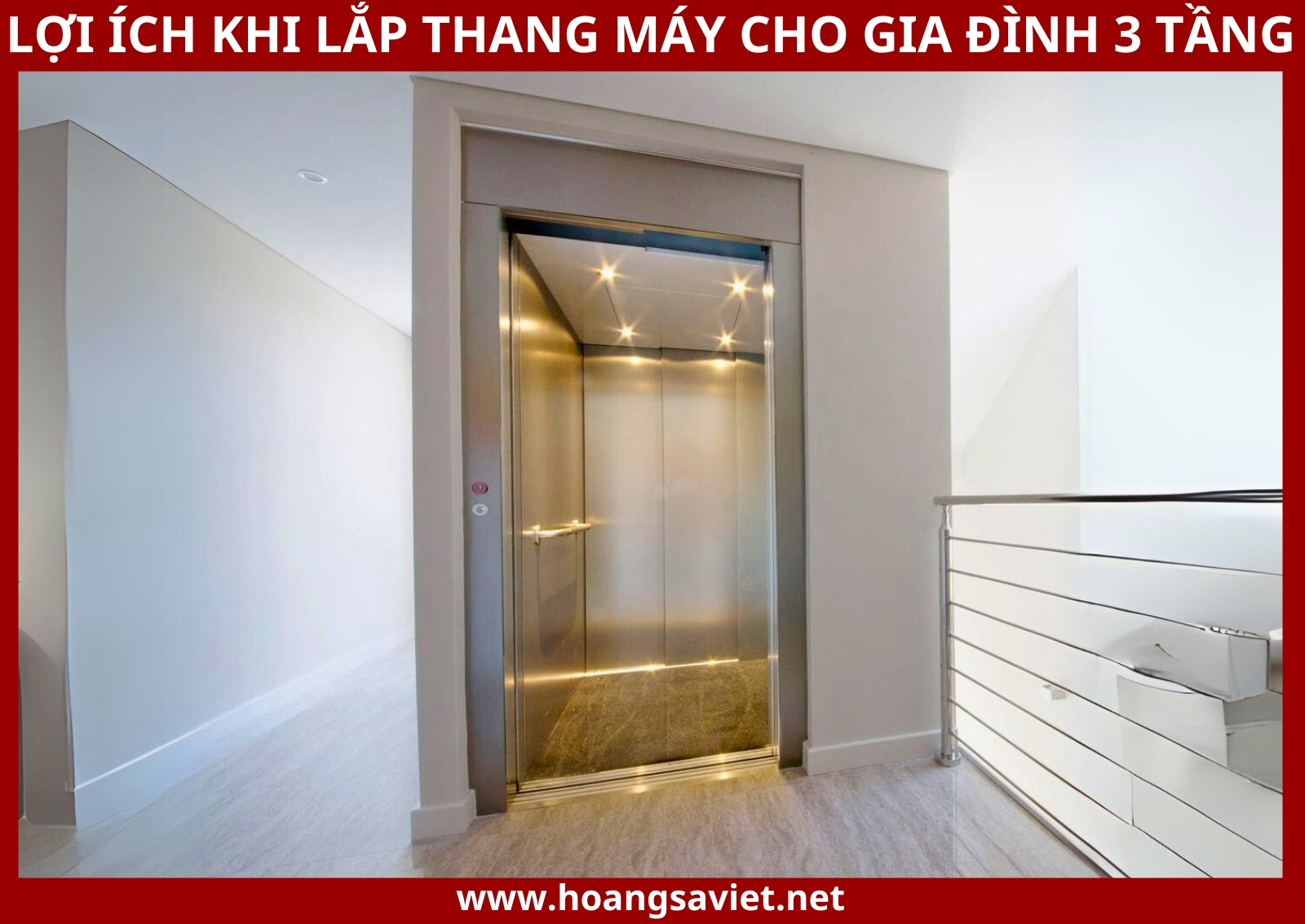 Lợi ích khi lắp đặt thang máy gia đình có 3 tầng Lợi ích khi lắp đặt thang máy gia đình có 3 tầng