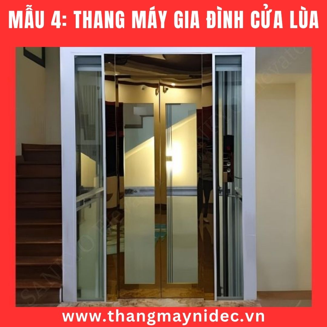mẫu 4 thang máy gia đình cửa lùa trung tâm CO mẫu 4 thang máy gia đình cửa lùa trung tâm CO