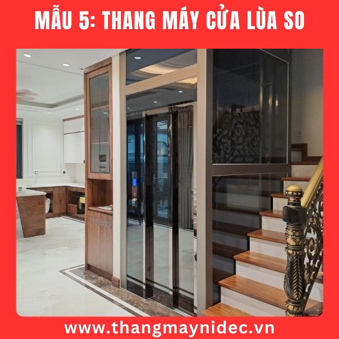 mẫu 5 thang máy cửa lùa về một phía kiểu SO mẫu 5 thang máy cửa lùa về một phía kiểu SO